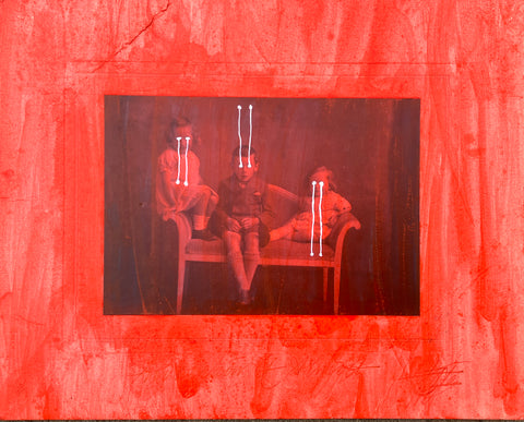 INVOCATION OF ALMOST Painted Photograph
