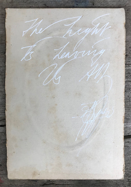 The Light Is Leaving Us All - Large Cabinet Card 55