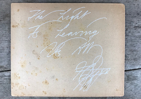 The Light Is Leaving Us All - Cabinet Card (130x155mm)