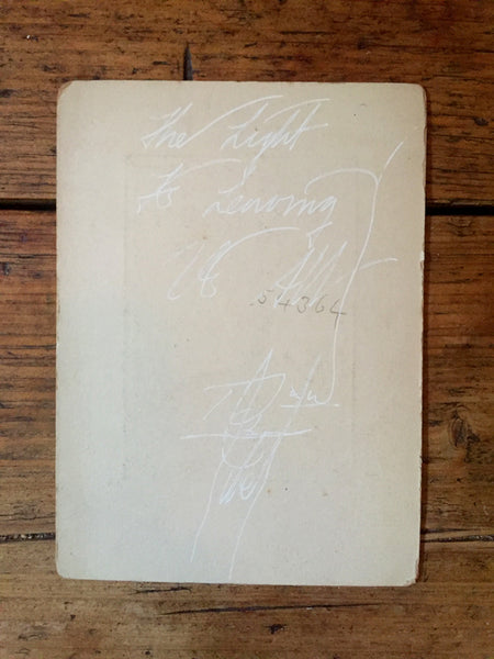 The Light Is Leaving Us All - Cabinet Card (120x165mm)